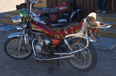 Motorcycle, western Mongolia