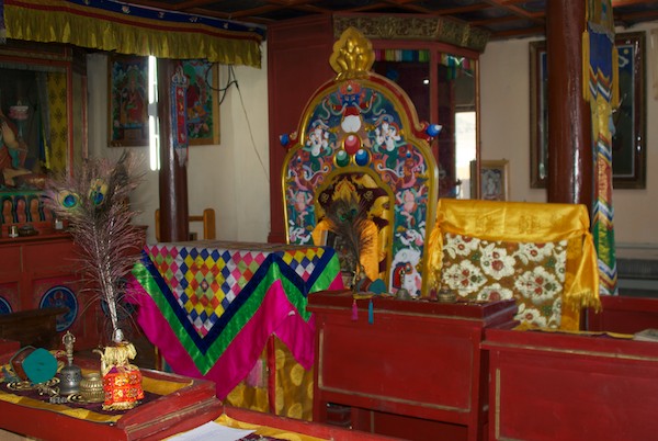 Altar in the new temple.